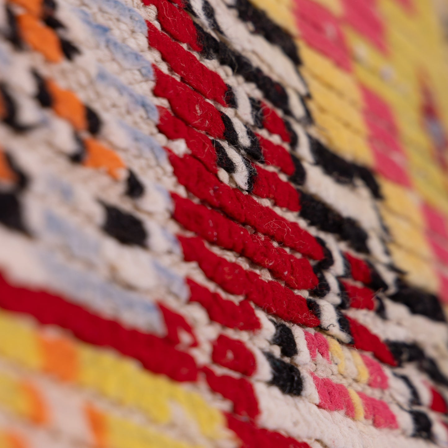 Vintage Moroccan Kilim Rug – Handwoven Berber Carpet with Geometric Tribal Patterns