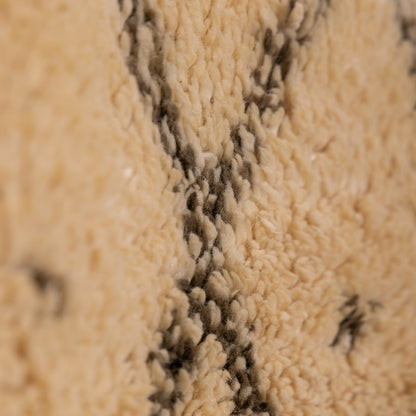 Vintage Beni Ourain Rug – Authentic Moroccan Wool Carpet – Handwoven Berber Rug – Geometric Diamond Design – Soft & Plush Boho Area Rug ;  13,12 ft / 6,07 ft