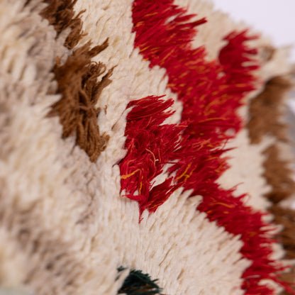 Vintage Azilal Berber Rug - Abstract Tribal Moroccan Wool Runner - Boho Wall Hanging