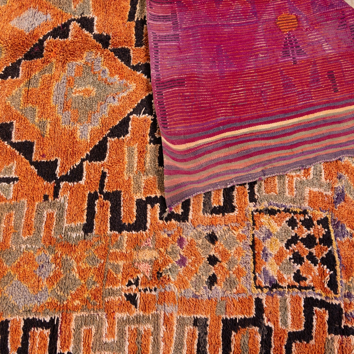 Vintage Moroccan Talsint Rug | Handwoven Berber Wool Carpet ; 12,63 ft / 5,58 ft