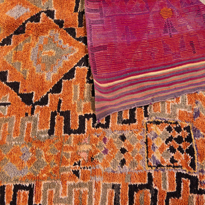 Vintage Moroccan Talsint Rug | Handwoven Berber Wool Carpet ; 12,63 ft / 5,58 ft