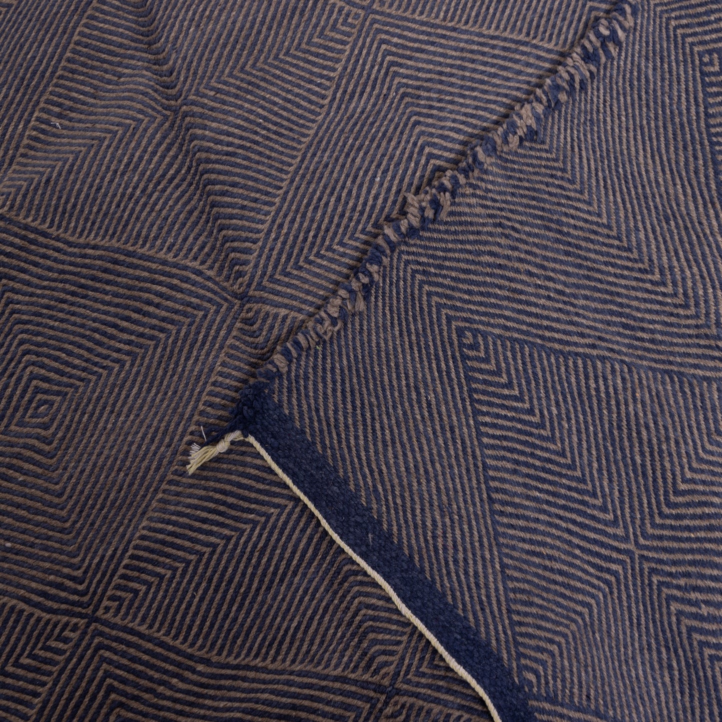 Handwoven Moroccan Akhnif Rug – Artisan Wool & Cotton Carpet ; 9,84 ft / 6,56 ft