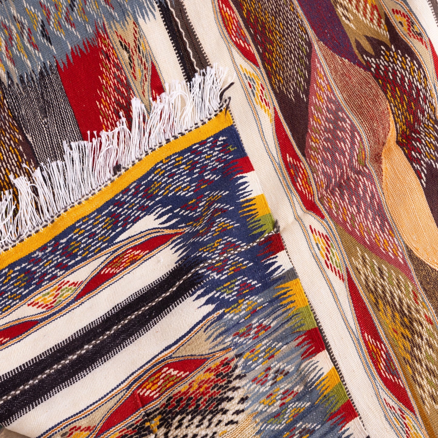 Handmade Moroccan Akhnif Rug – Authentic Berber Wool Carpet ; 7,22 ft / 3,61 ft