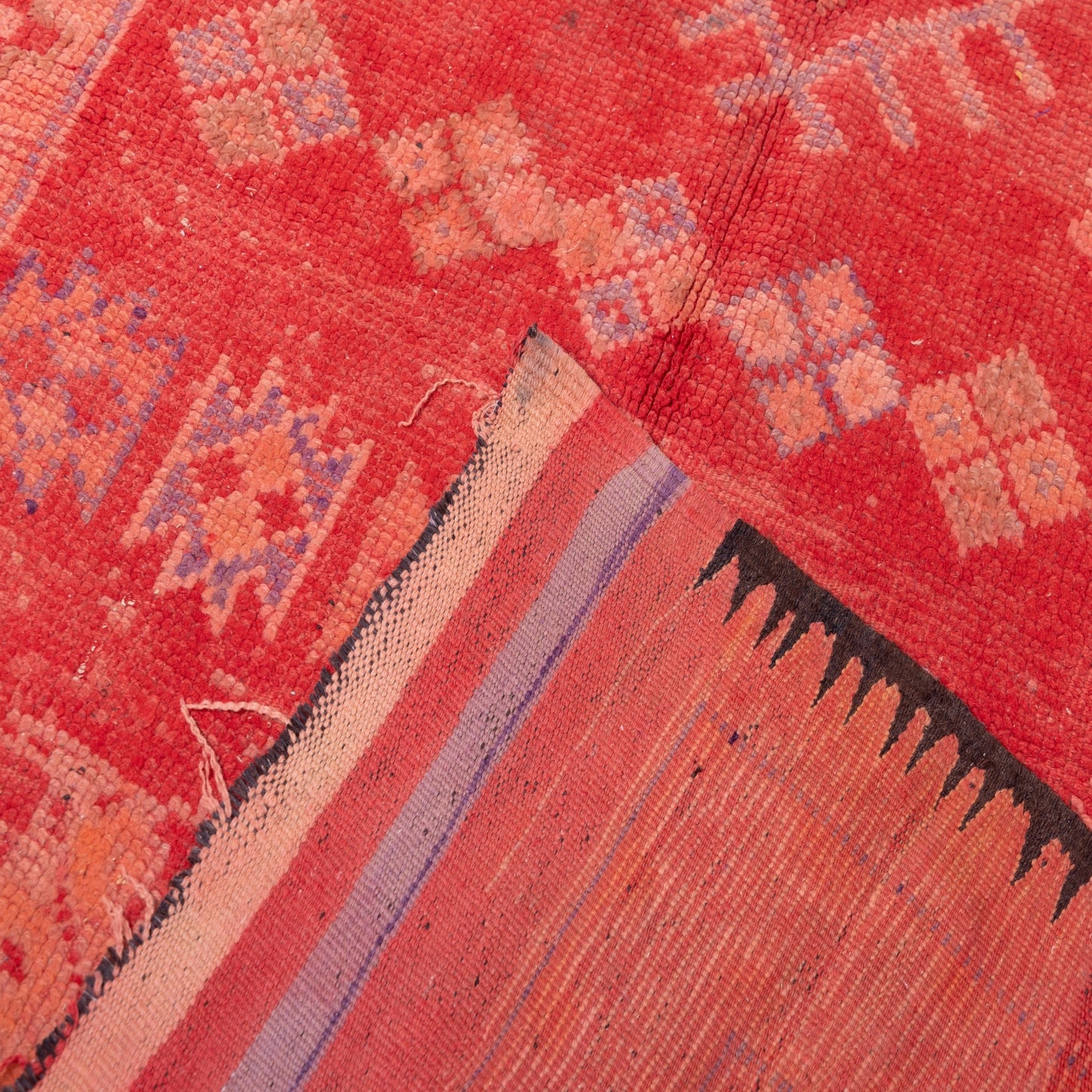 Vintage Moroccan Rehamna Rug – Handwoven Berber Wool Rug ; 9,84 ft /  5,09 ft