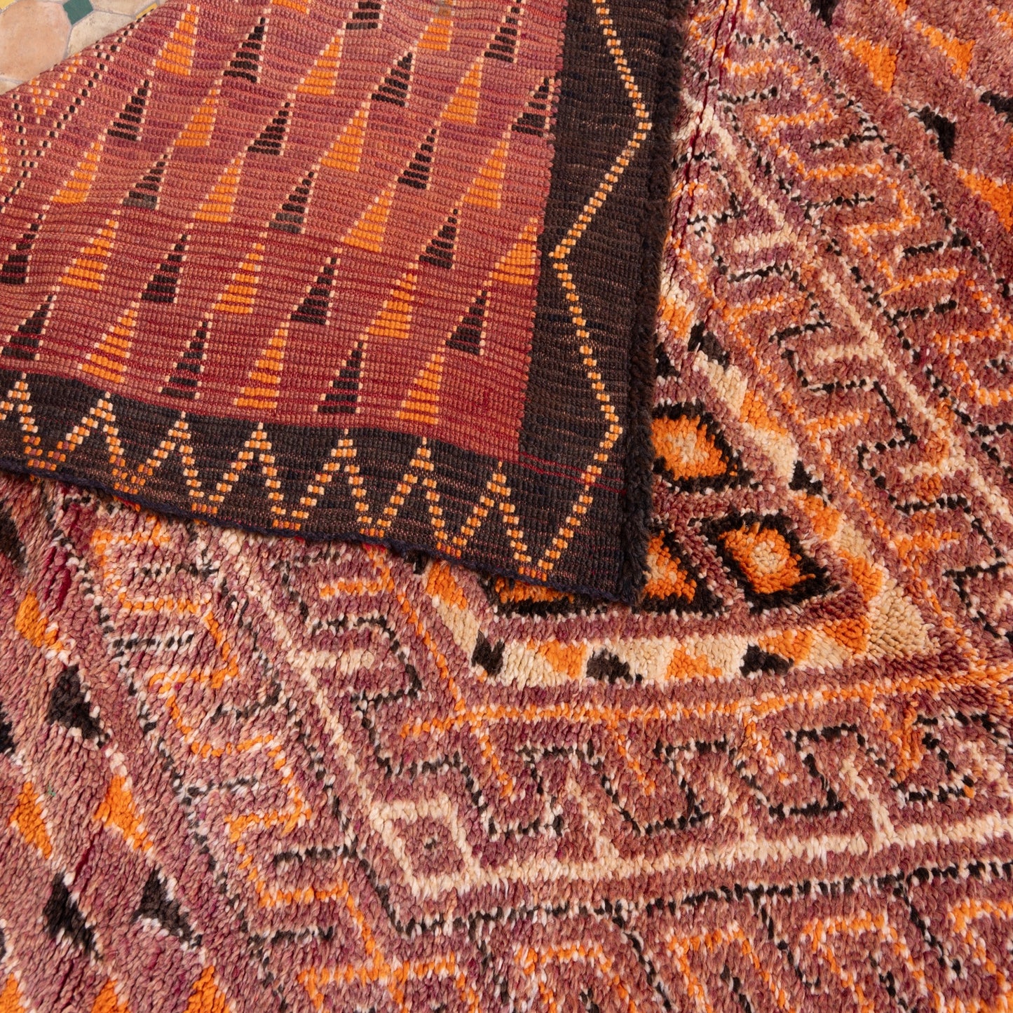 Vintage Moroccan Beni Mguild Rug – Handwoven Wool Berber Carpet