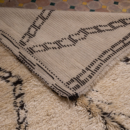 Authentic Handmade Moroccan Berber Rug | Vintage Beni Ourain Wool Rug | Large Bohemian Area Rug | Soft & Luxurious Tribal Carpet ;  11,65 ft / 6,23 ft