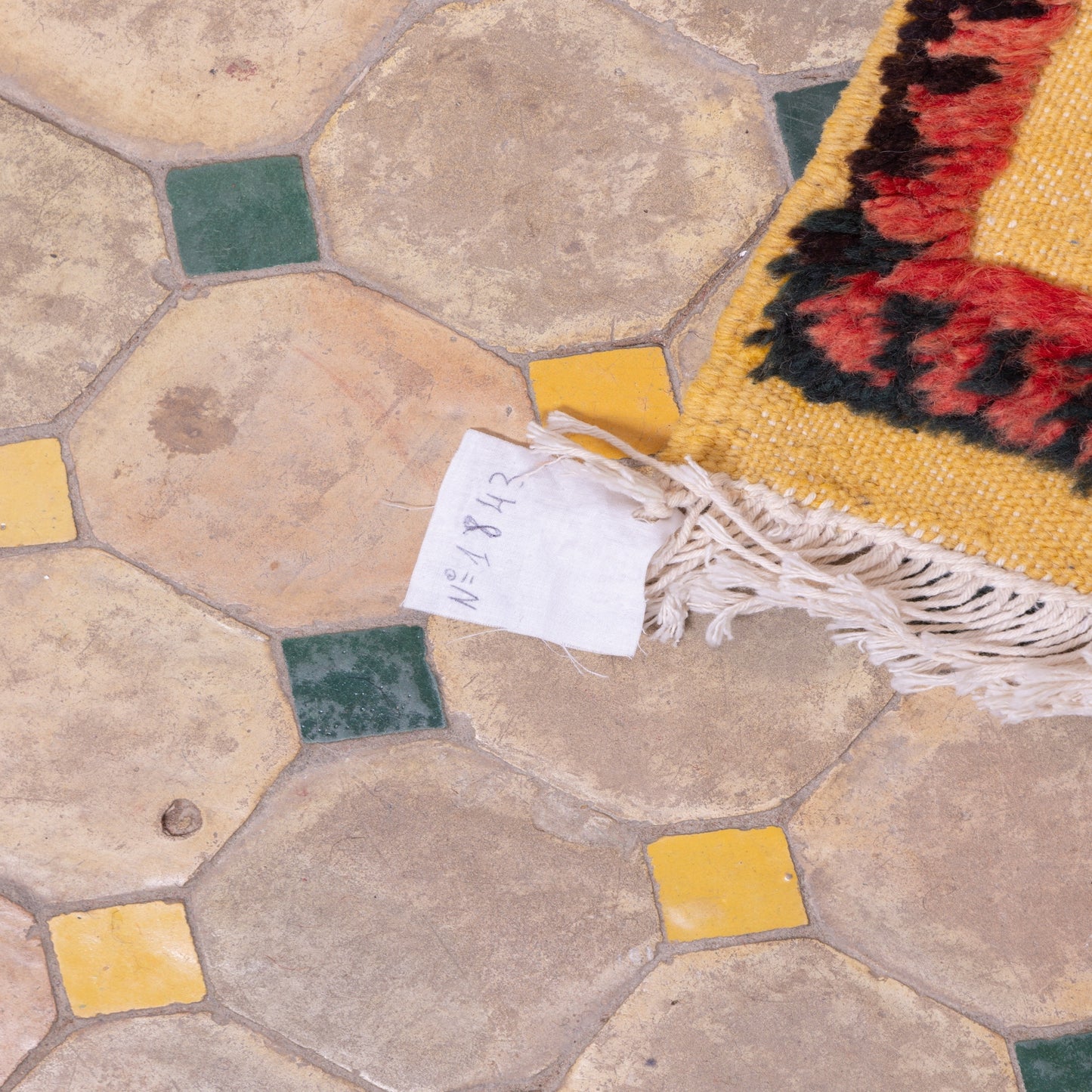 Authentic Moroccan Akhnif Rug – Handwoven Wool & Cotton Berber Carpet ; 4,92 ft / 3,12 ft