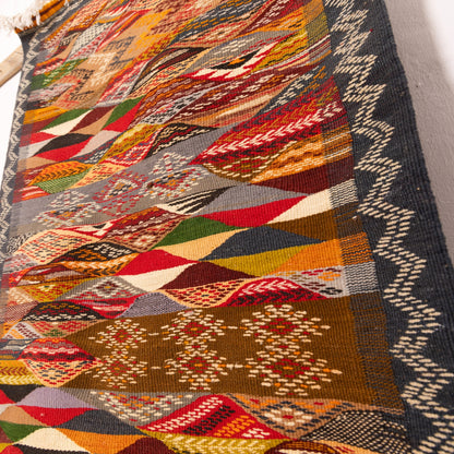 Moroccan Corridor Rug - Handwoven Runner - Modern Berber Style