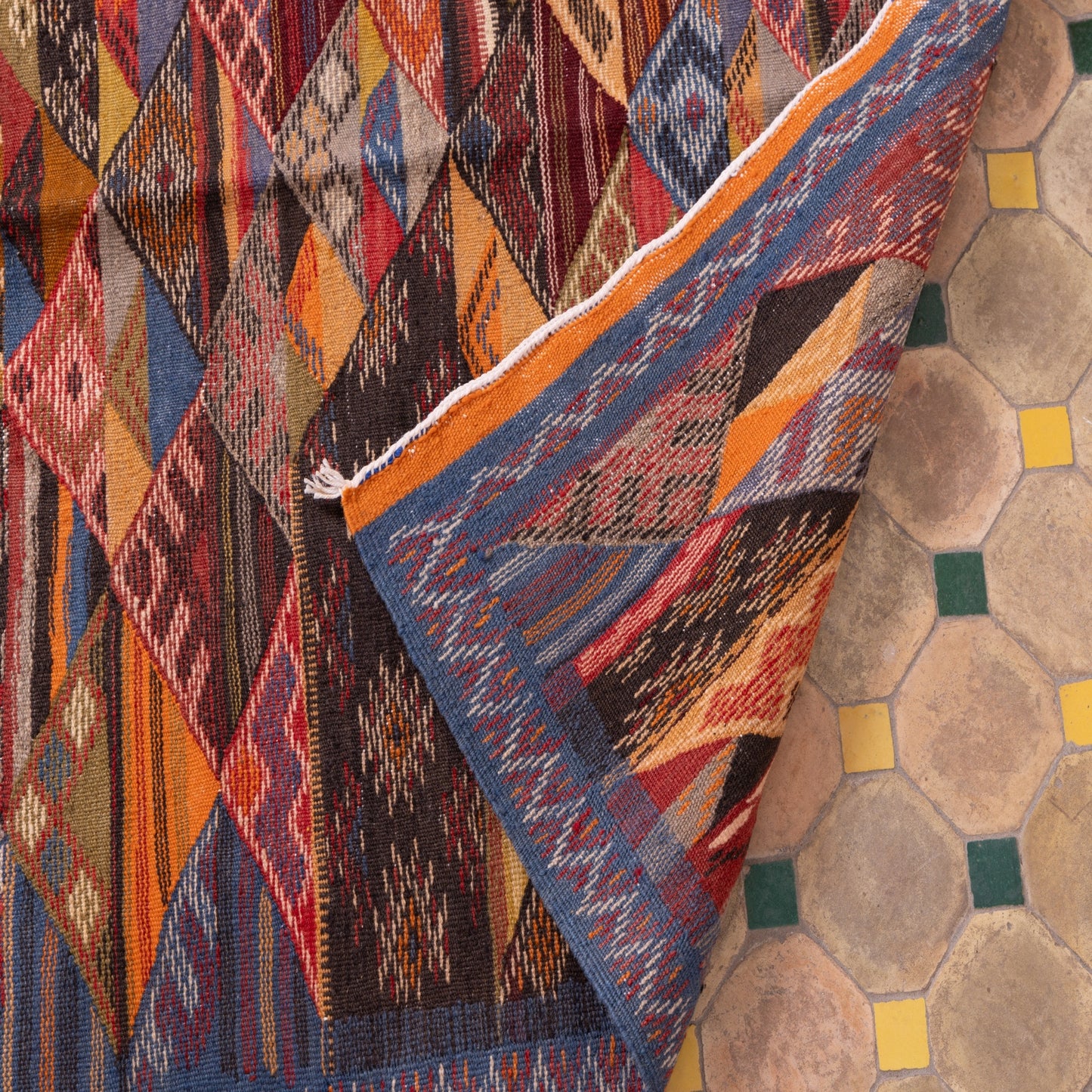 Authentic Handwoven Akhnif Rug – Moroccan Berber Elegance ; 3,44 ft  / 3,28 ft1.5