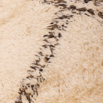 Large Vintage Moroccan Beni Ourain Rug – Handwoven Wool with Classic Diamond Pattern ; 13,29 ft / 6,40 ft