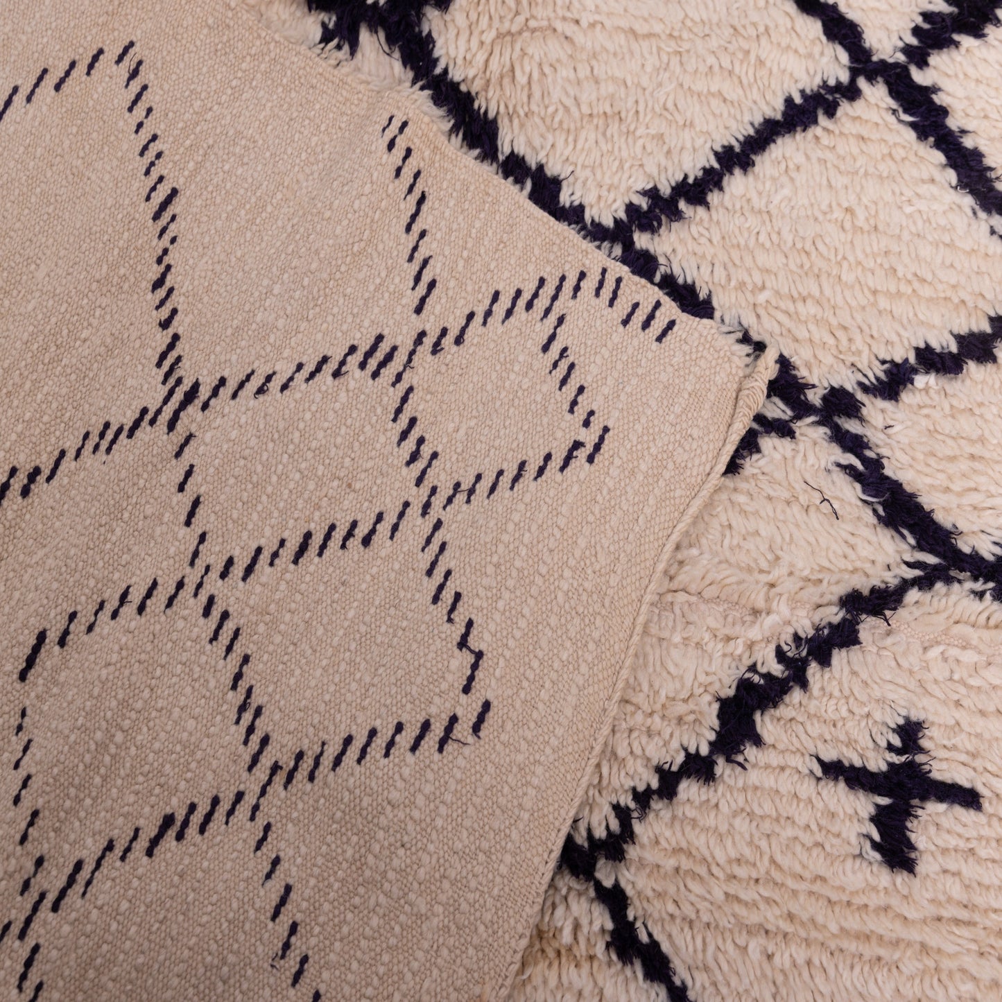 Crossed Paths” – Vintage azilale Rug with Tribal Cross Motifs