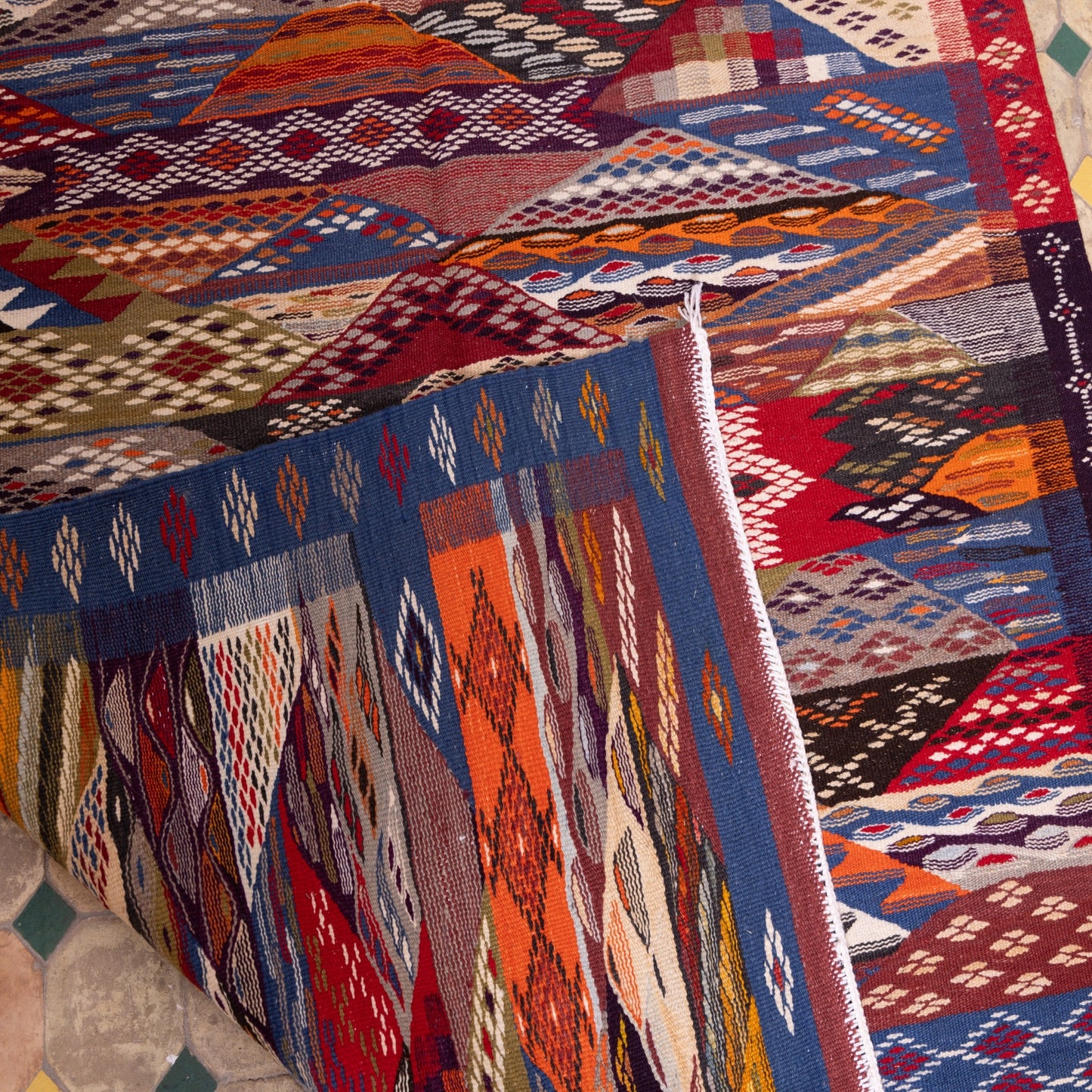 Authentic Moroccan Akhnif Rug – A Handwoven Berber Treasure ; 7,22 ft / 3,61 ft