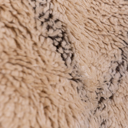 Large Vintage Moroccan Beni Ourain Rug | Authentic Handwoven Wool Carpet ; 12,30 ft  / 6,56 ft