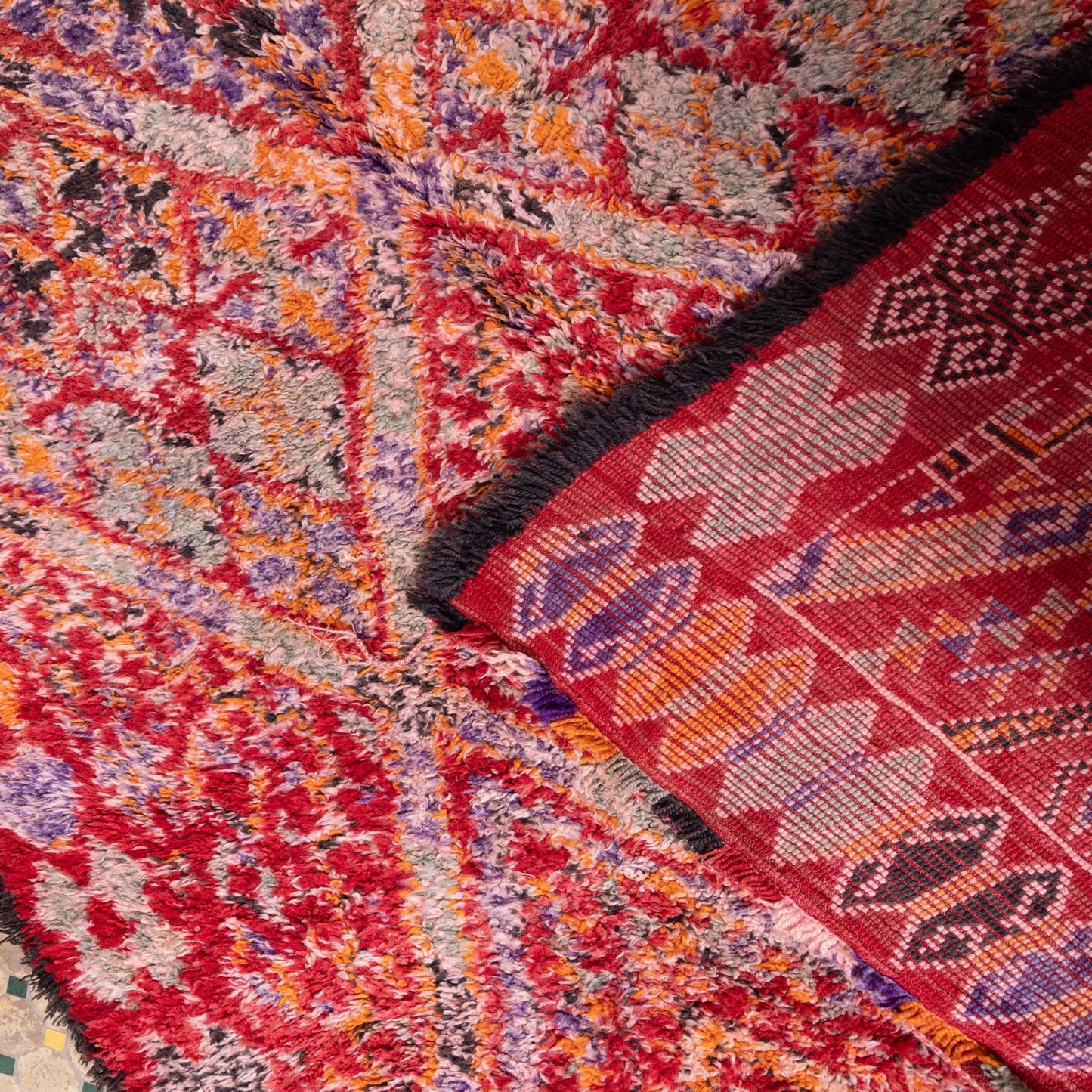 Vintage Beni Mguild Zayane Rug – 100% Wool, Handwoven Berber Rug from Morocco