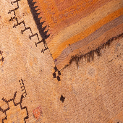 Vintage Moroccan Rehamna Rug – Handwoven Wool Tribal Elegance ; 7,38 ft / 4,92