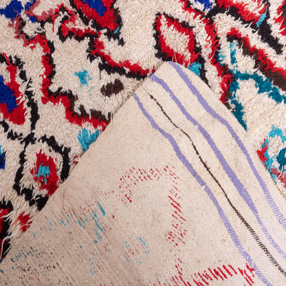 Vintage Talsint Moroccan Rug | Vibrant Handwoven Wool Berber Carpet ; 10,83 ft / 4,27 ft