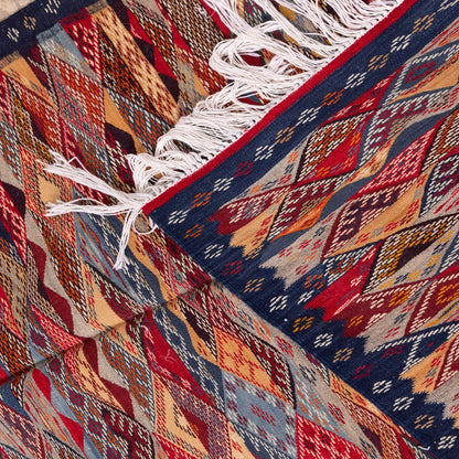 Vintage Moroccan Akhnif Rug – Handwoven Berber Wool Carpet ; 5,91 ft / 3,77 ft