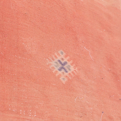 Handwoven Moroccan Akhnif Rug – Burnt Orange Wool & Cotton Berber Carpet ; 10,01 ft / 6,40 ft