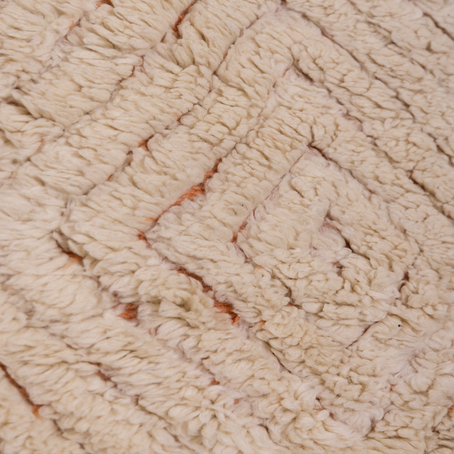 Luxurious Handmade Moroccan Mrirt Rug – Soft High-Pile Wool Berber Carpet in Neutral Tones