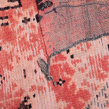 Vintage Moroccan Rehamna Rug – Handwoven Bohemian Berber Carpet with Tribal Geometric Design ; 11,15 ft / 5,58 ft