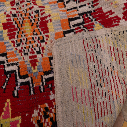 Vintage Moroccan Kilim Rug – Handwoven Berber Carpet with Geometric Tribal Patterns