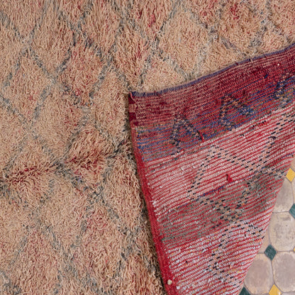 Vintage Talsint Moroccan Rug | Handwoven Wool Berber Carpet ; 8,69 ft / 4,43 ft