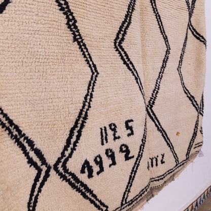 Vintage Moroccan azilale Rug  Handwoven Moroccan Wool in Tribal Brown Geometry