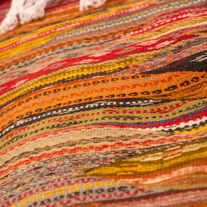Moroccan Corridor Rug - Handwoven Runner - Earth-Tone Berber Patchwork Style