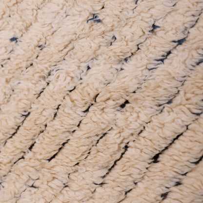 Authentic Mrirt Rug – Handmade Moroccan Wool Carpet – Minimalist Geometric Berber Rug – Luxury Soft & Thick Wool Area Rug