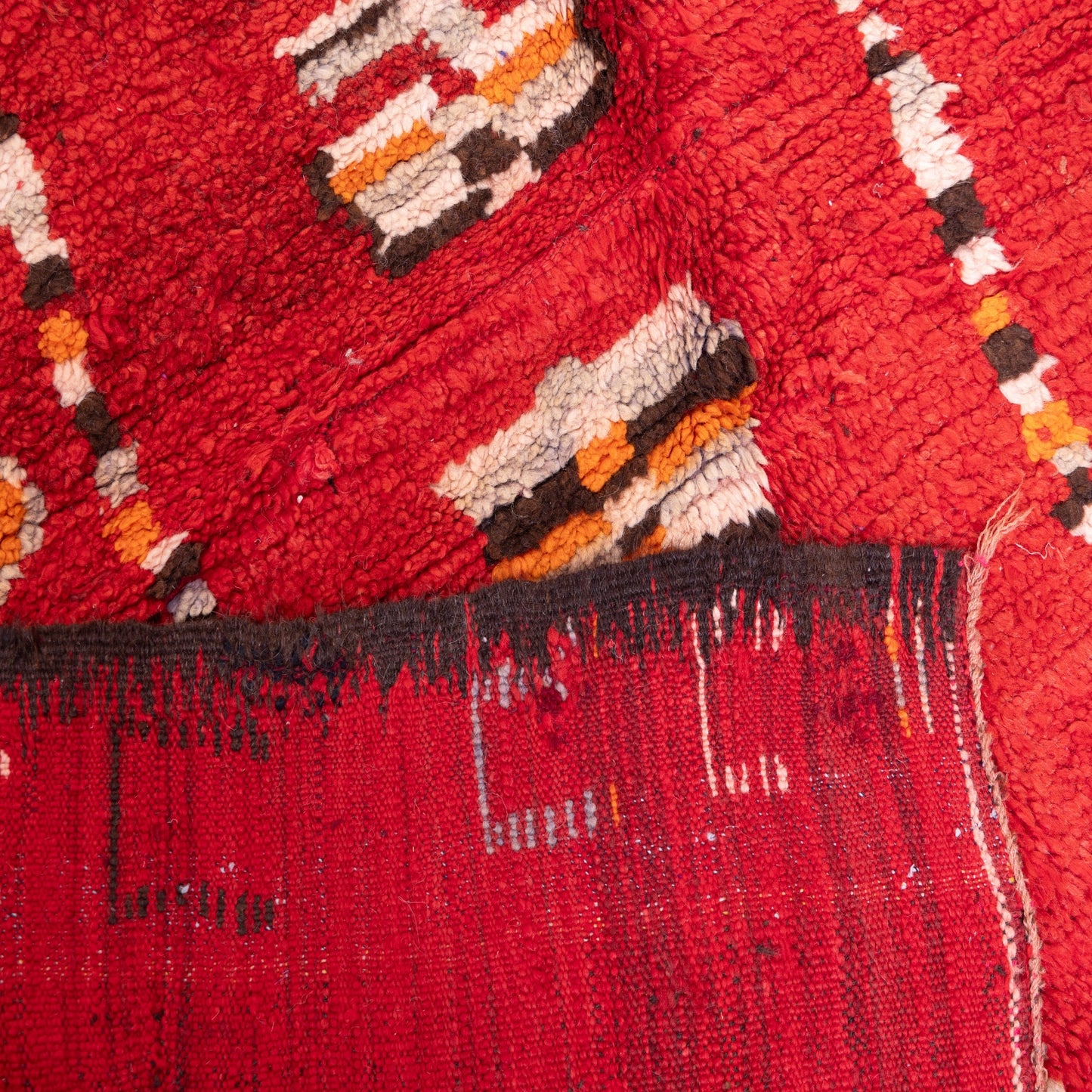 Vintage Moroccan Rehamna Rug – Handwoven Berber Wool Rug ; 9,84 ft /  4,76 ft