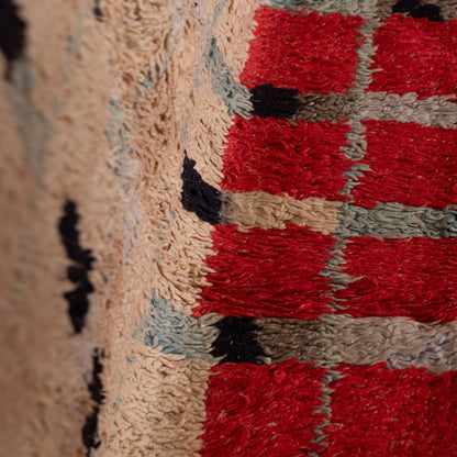 Vintage Moroccan Talsint Rug | Handwoven Geometric Wool Carpet ; 12,30 ft / 5,58 ft