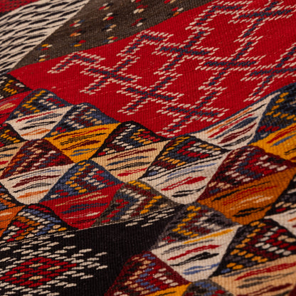 Moroccan Corridor Rug - Handwoven Runner - Tribal Patchwork Design