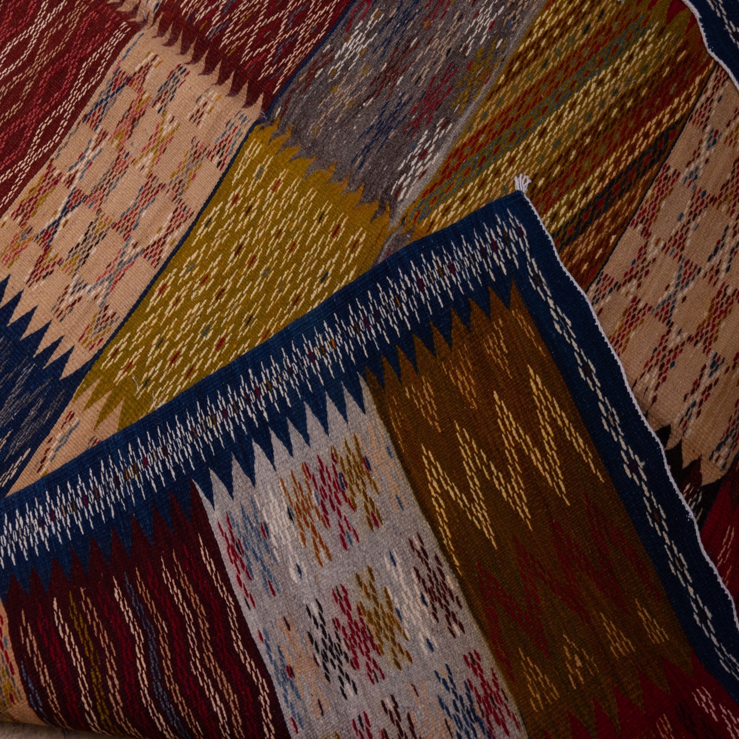 Handwoven Moroccan Akhnif Rug – Artisan Wool & Cotton Carpet ; 9,02 ft / 5,41 ft