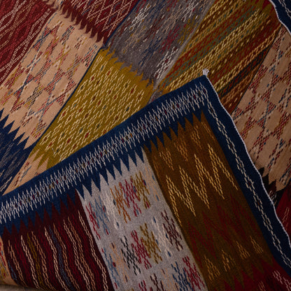 Handwoven Moroccan Akhnif Rug – Artisan Wool & Cotton Carpet ; 9,02 ft / 5,41 ft
