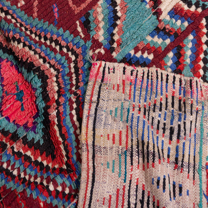 Desert Jewel” – Vintage Moroccan azilale Rug with Tribal Diamond Medallion