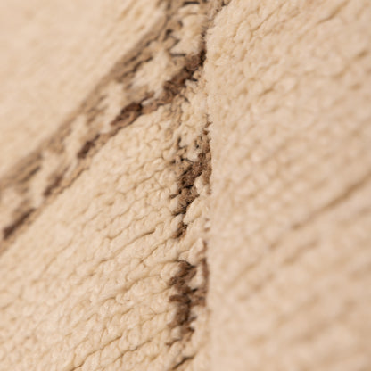 Vintage Moroccan Zanafi Rug | Flatweave Wool Rug | Handmade Berber Kilim | Neutral Grid Pattern | Natural Wool Area Rug | 100% Wool ; 7,87 ft  / 6,89 ft