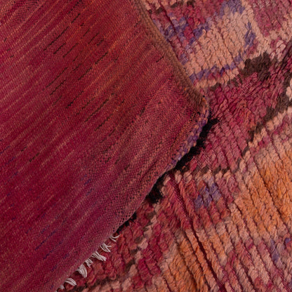 Vintage Moroccan Berber Rug – Handwoven Wool Carpet – Unique Abstract Tribal Design