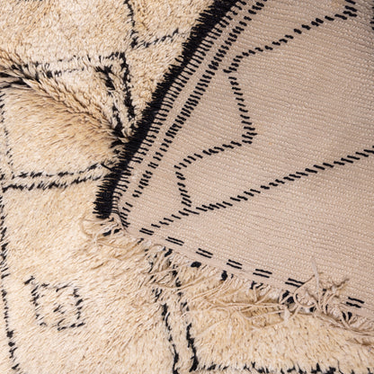 Authentic Moroccan Beni Ourain Rug – Handwoven Wool Berber Carpet – Large Diamond Pattern – Cozy & Timeless Home Decor ;  11,32 ft  / 5,91 ft