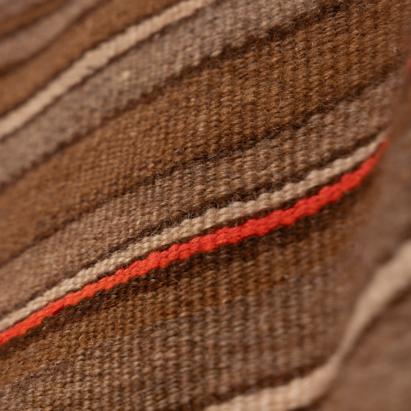 Vintage Moroccan Handwoven Wool Blanket | Striped Berber Textile | Rustic Nomadic Throw ; 6,56 ft / 3,94 ft