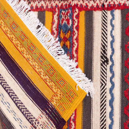 Authentic Moroccan Akhnif Rug – Amazigh Berber Handwoven Flatweave ; 3,28 ft / 1,97 ft