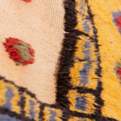 Handwoven Moroccan Akhnif Rug – Bold Geometric Patchwork Design ; 8,04 ft / 4,43 ft