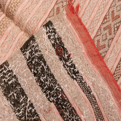 Handwoven Vintage Moroccan Rug | Authentic Berber Tribal Carpet in Earthy Tones ; 7,87 ft / 4,43 ft