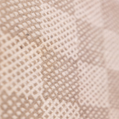 Handwoven Moroccan Akhnif Rug – Beige & Ivory Checkered Wool Rug ; 6,23 ft / 3,28 ft