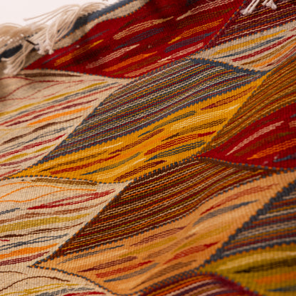 Moroccan Corridor Rug - Handwoven Runner - Mixed-Motif Patch Design