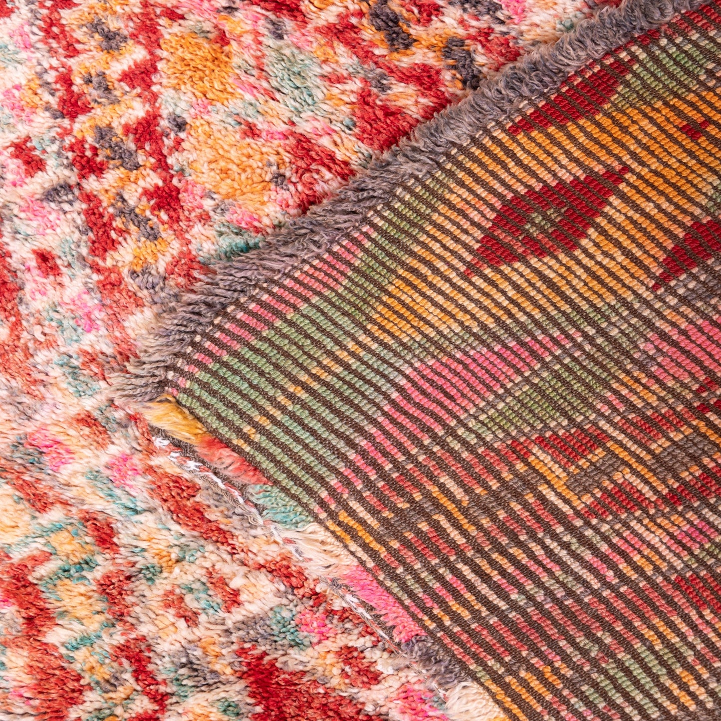 Vintage Moroccan Boujad Rug – Handwoven Wool Berber Carpet