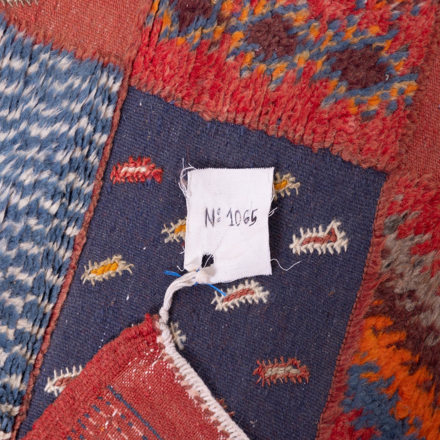 Handwoven Akhnif Moroccan Rug – Patchwork Berber Flatweave ; 6,89 ft / 3,94 ft