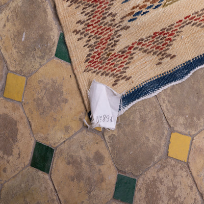 Handwoven Moroccan Akhnif Rug – Intricate Berber Wool & Cotton Carpet ; 8,86 ft / 5,91 ft