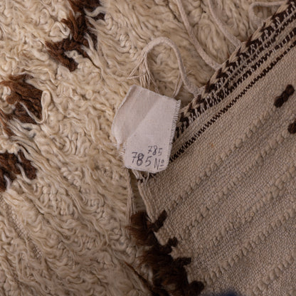 Authentic Moroccan Azilal Rug | Unique Handwoven Berber Wool Carpet | Abstract Tribal Design ; 9,84 ft / 6,07 ft