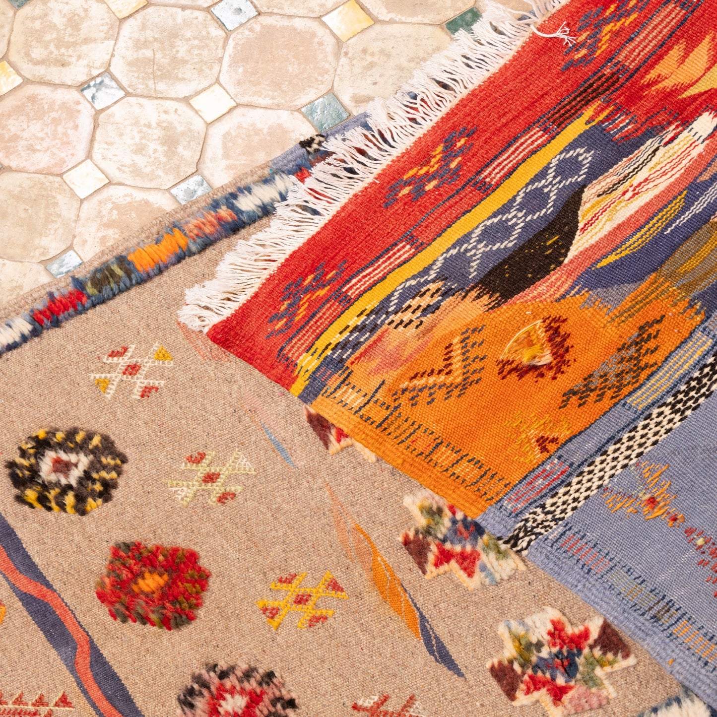 Moroccan Corridor Rug  - Handwoven Runner - Artisan Symbolic Motif