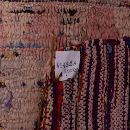 Vintage Moroccan Berber Rug – Handwoven Wool Carpet – Subtle Tribal Zigzag Pattern